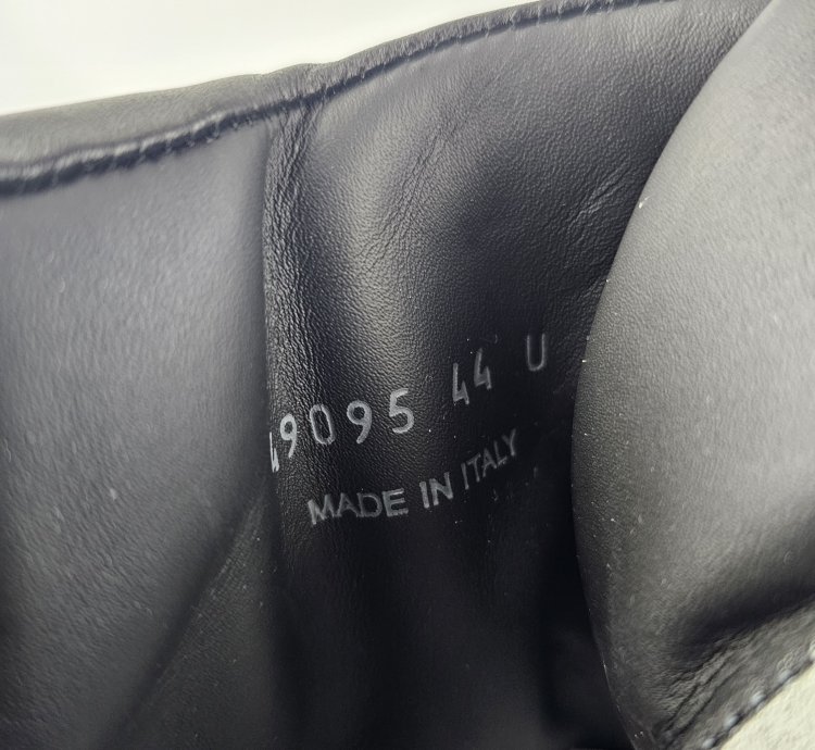 Rick Owens Jumbo Laces High Top Black Milk Sneakers New 44