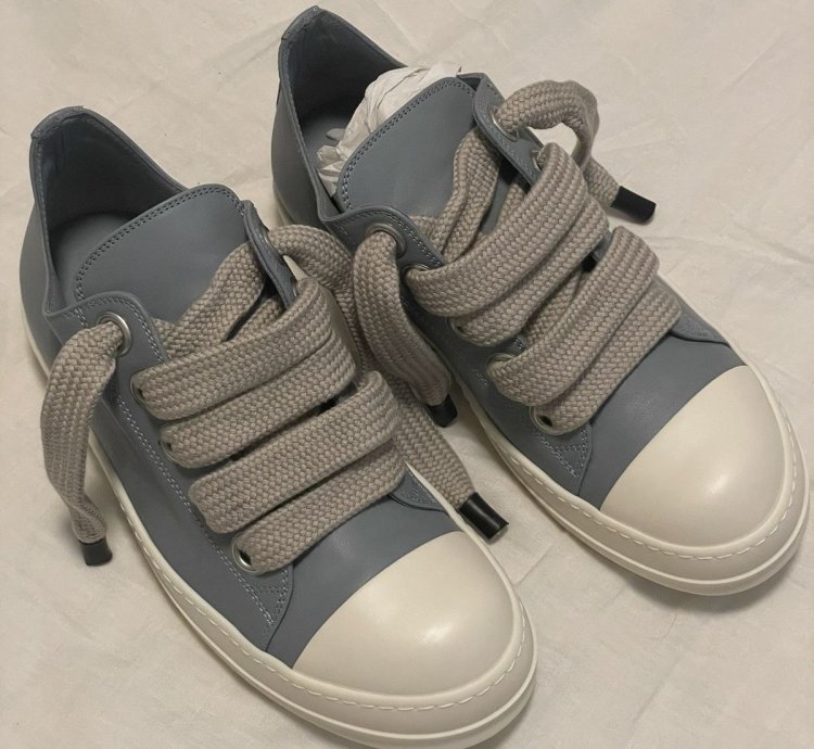 Rick Owens Jumbolace Ramones Pale Blue 42 5 (9 5US)