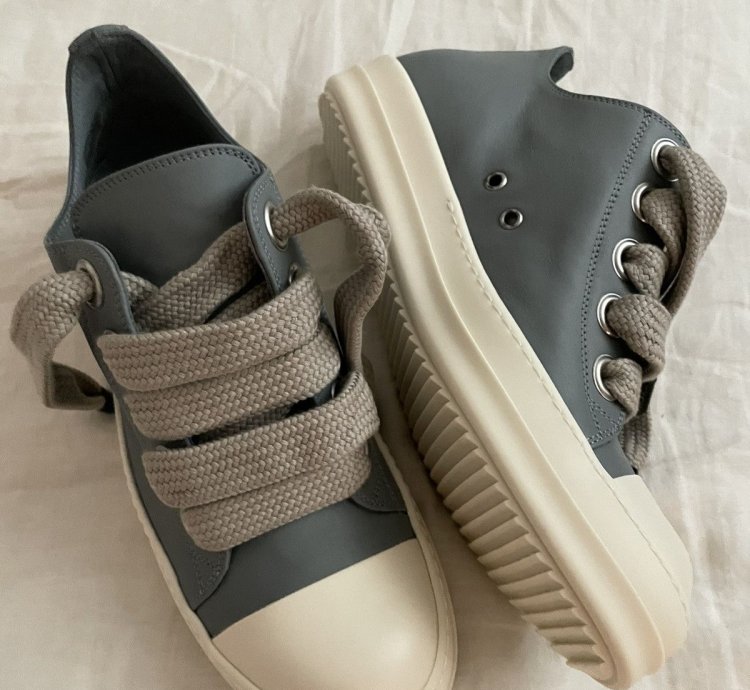 Rick Owens Jumbolace Ramones Pale Blue 42 5 (9 5US)
