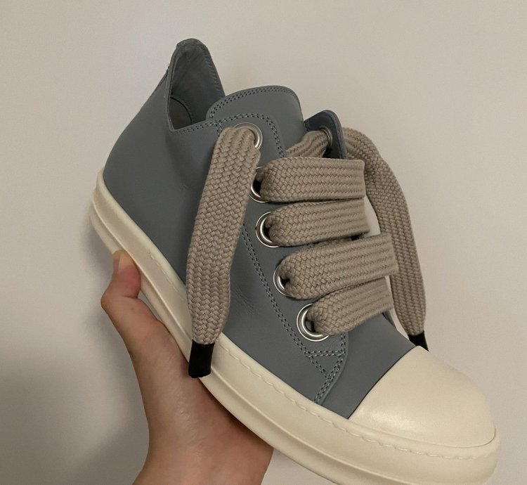 Rick Owens Jumbolace Ramones Pale Blue 42 5 (9 5US)