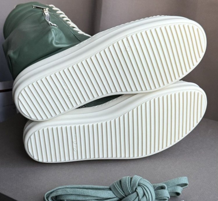 Rick Owens Leather Cargobasket in Teal
