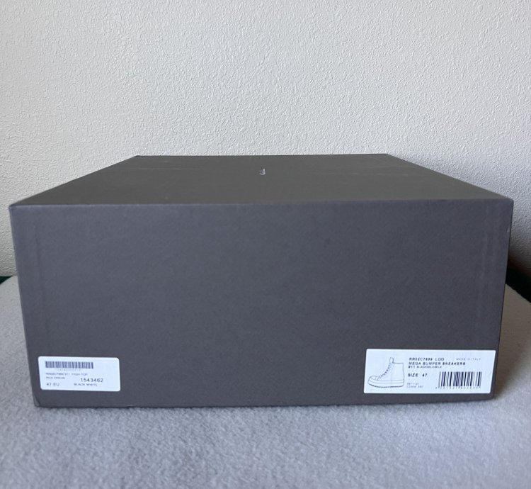 Rick Owens Leather Mega Bumper Ramones in Black
