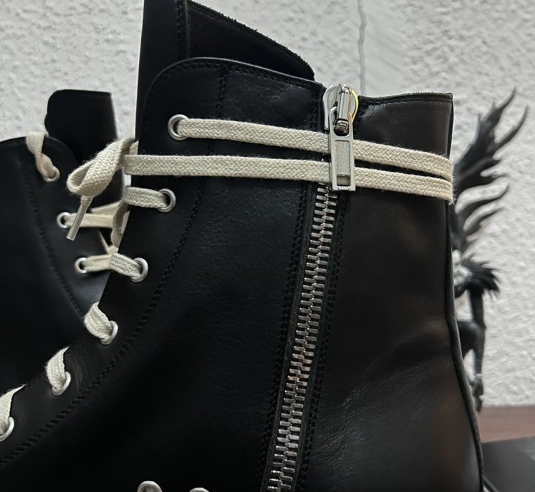 Rick Owens Leather Ramones