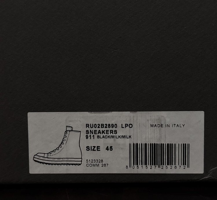Rick Owens Leather Ramones