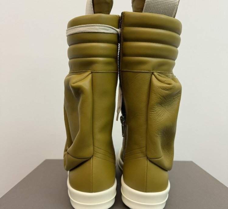 RICK OWENS LEATHER SULPHATE MILK CARGOBASKETS