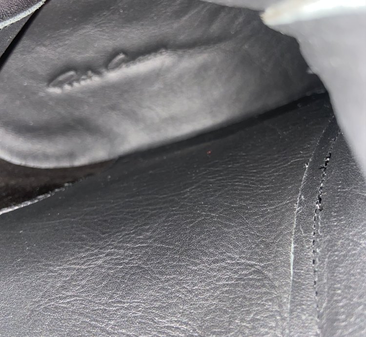 Rick Owens leather zip high top sneakers black on black