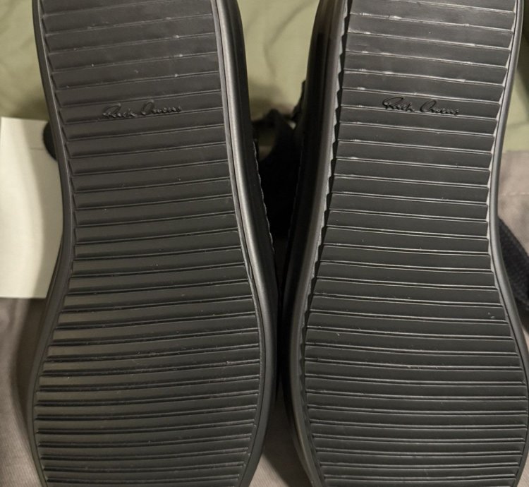 Rick Owens Lido Jumbo Laced Low - Blk - 44