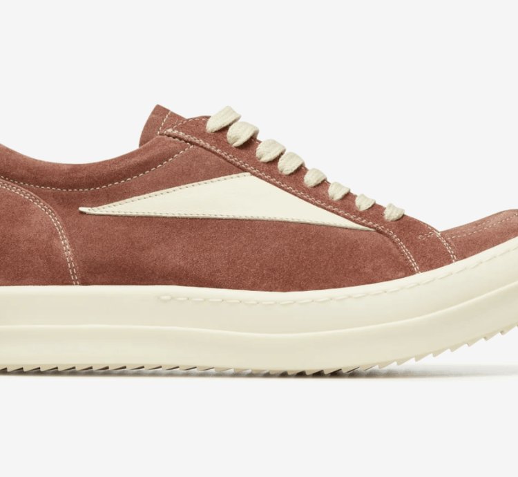 rick owens Lido Vintage Suede Dusty Pink Milk SS24