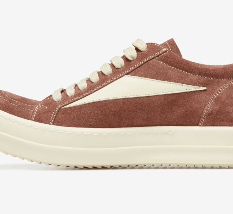 rick owens Lido Vintage Suede Dusty Pink Milk SS24