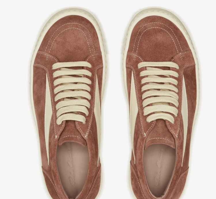rick owens Lido Vintage Suede Dusty Pink Milk SS24
