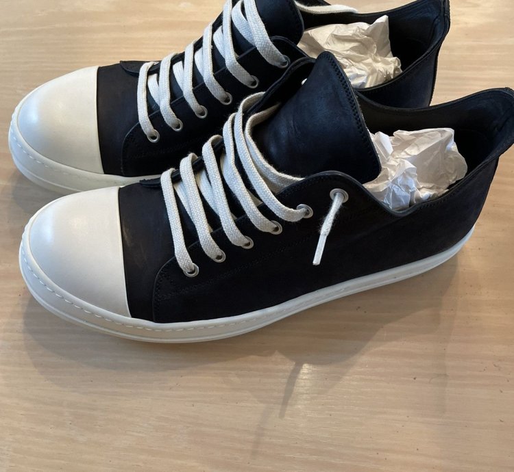 RICK OWENS LOW LEATHER RAMONES NWT