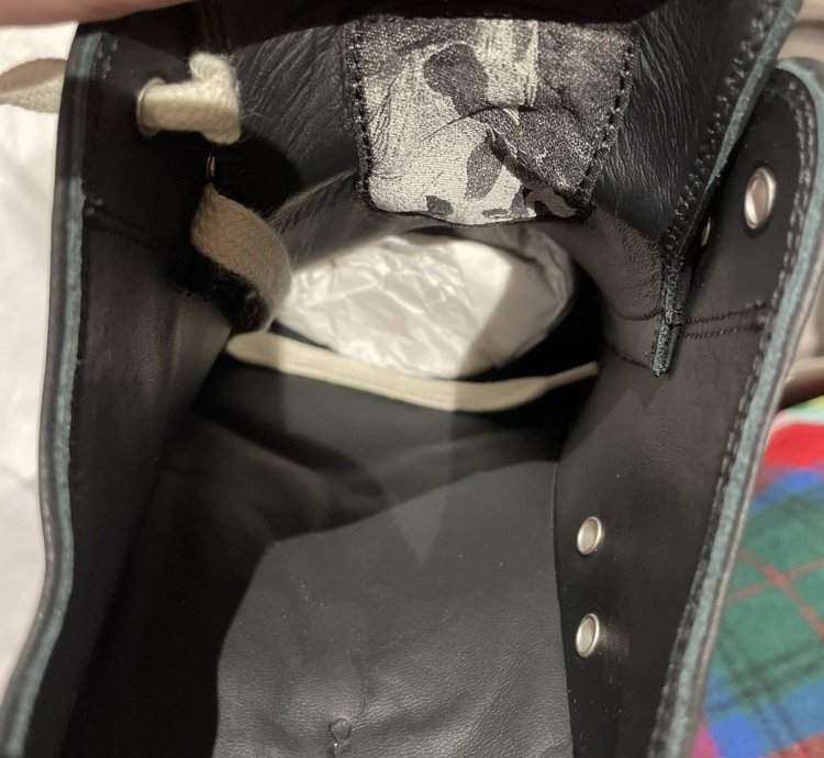 RICK OWENS LOW LEATHER RAMONES NWT