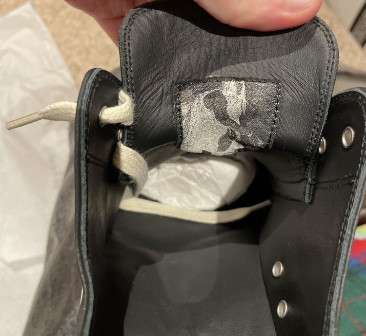 RICK OWENS LOW LEATHER RAMONES NWT