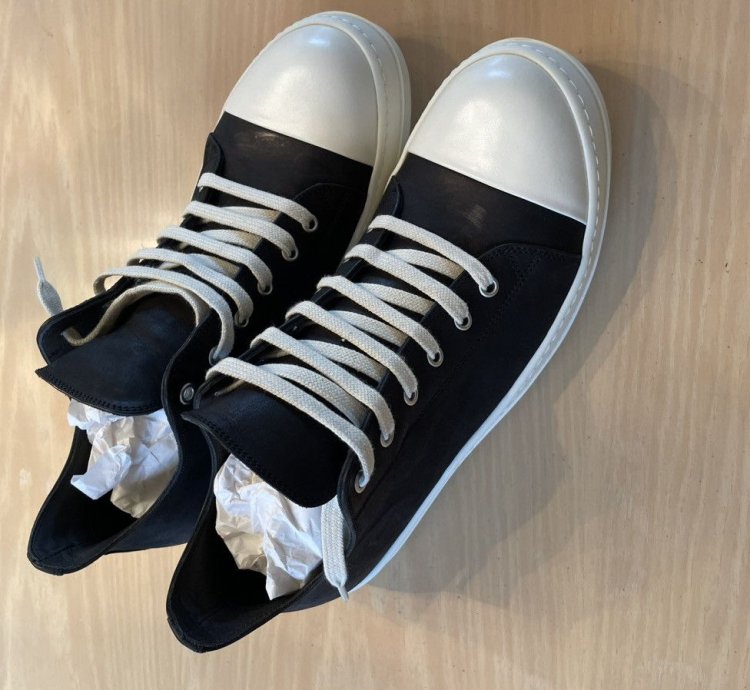 RICK OWENS LOW LEATHER RAMONES NWT