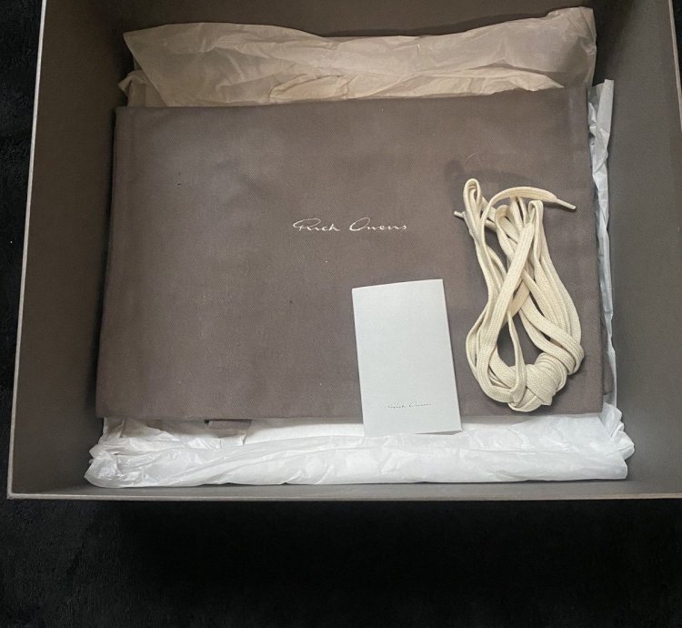 Rick Owens Luxor Geobasket Milk Black Milk Size 44