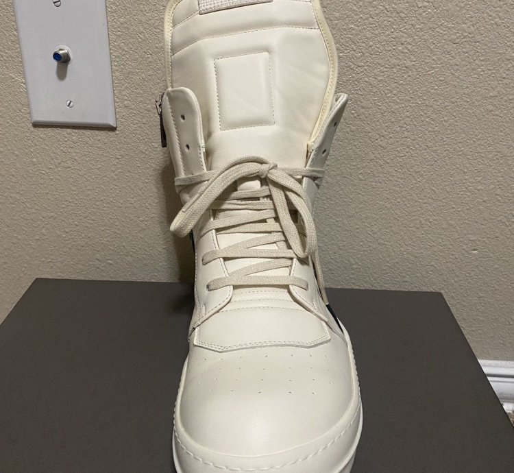 Rick Owens Luxor Geobasket Milk Black Milk Size 44