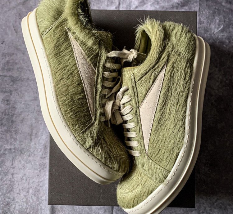 Rick Owens Luxor Runaway Vintage Low Dirty Acid Cow Fur