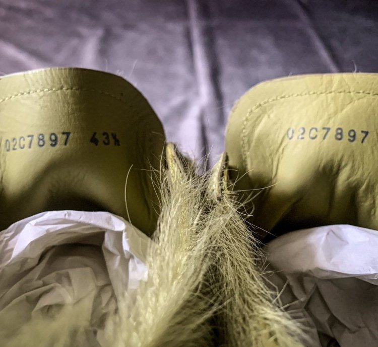 Rick Owens Luxor Runaway Vintage Low Dirty Acid Cow Fur