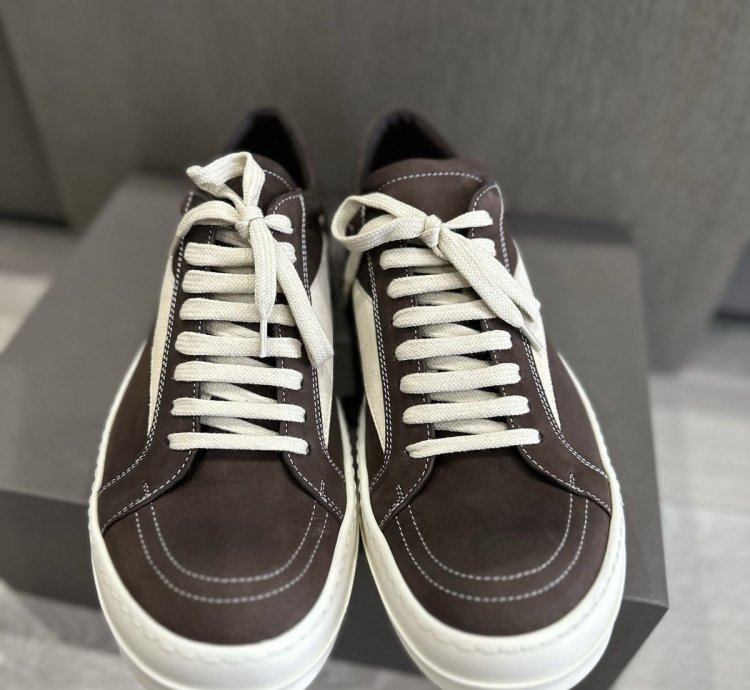 RICK OWENS LUXOR VINTAGE SNEAKER BROWN FW23