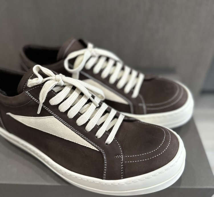 RICK OWENS LUXOR VINTAGE SNEAKER BROWN FW23