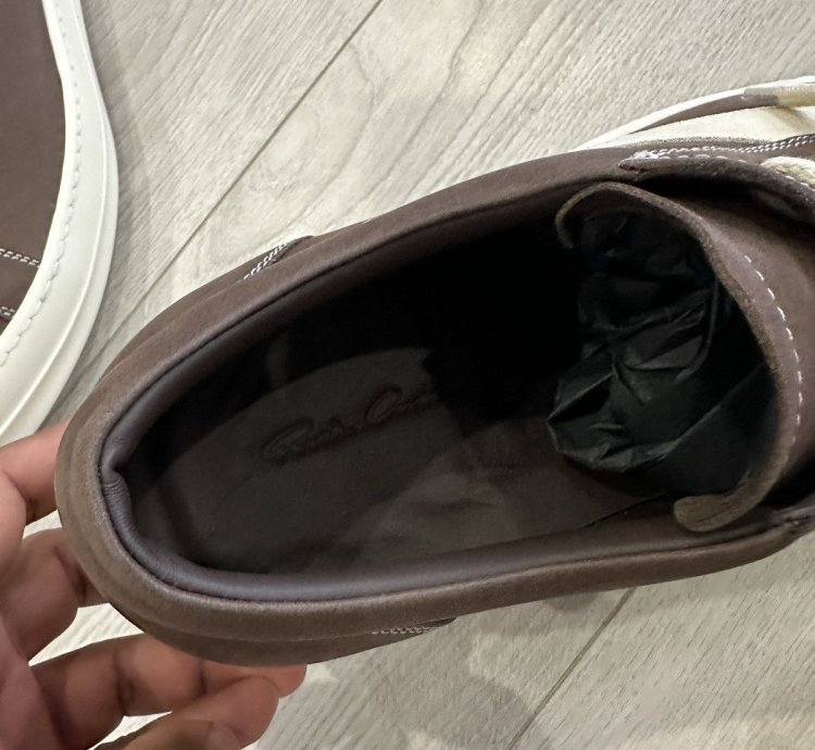 RICK OWENS LUXOR VINTAGE SNEAKER BROWN FW23