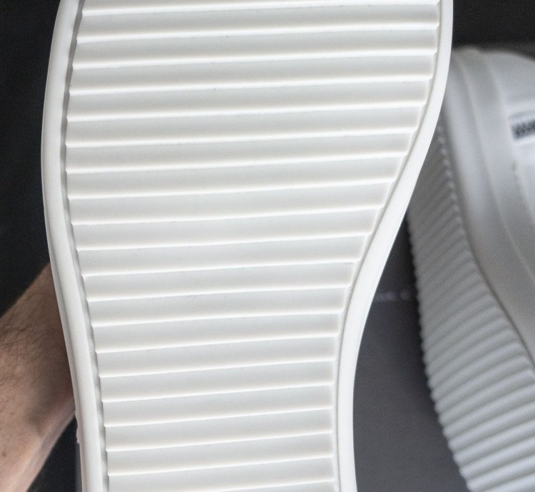 Rick Owens Mainline Chalk White Leather Ramones