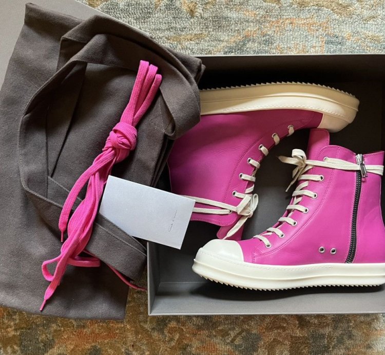 Rick Owens mainline hot pink Ramones