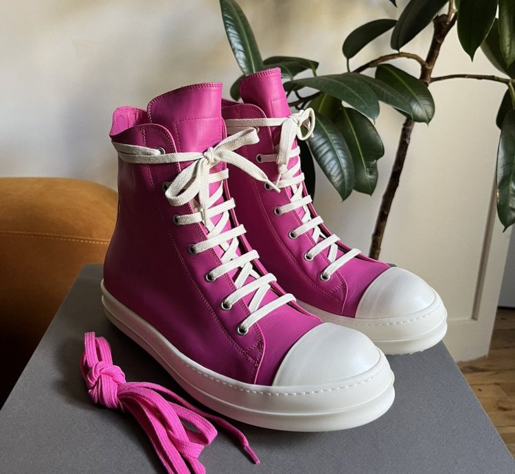 Rick Owens mainline hot pink Ramones