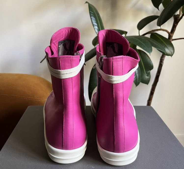 Rick Owens mainline hot pink Ramones