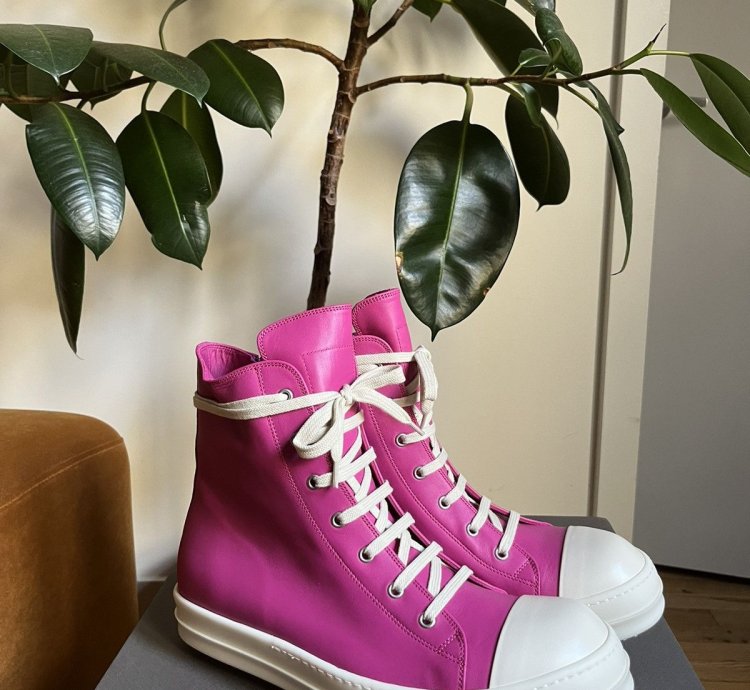 Rick Owens mainline hot pink Ramones