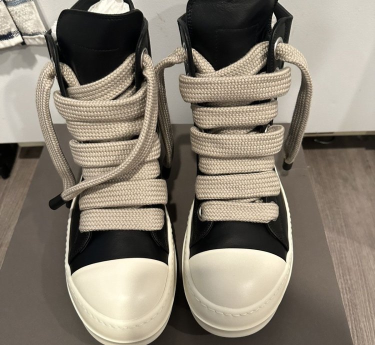 Rick Owens mainline leather jumbo lace ramones size 41