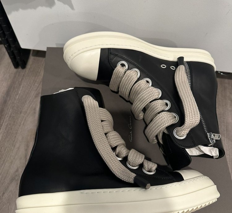 Rick Owens mainline leather jumbo lace ramones size 41