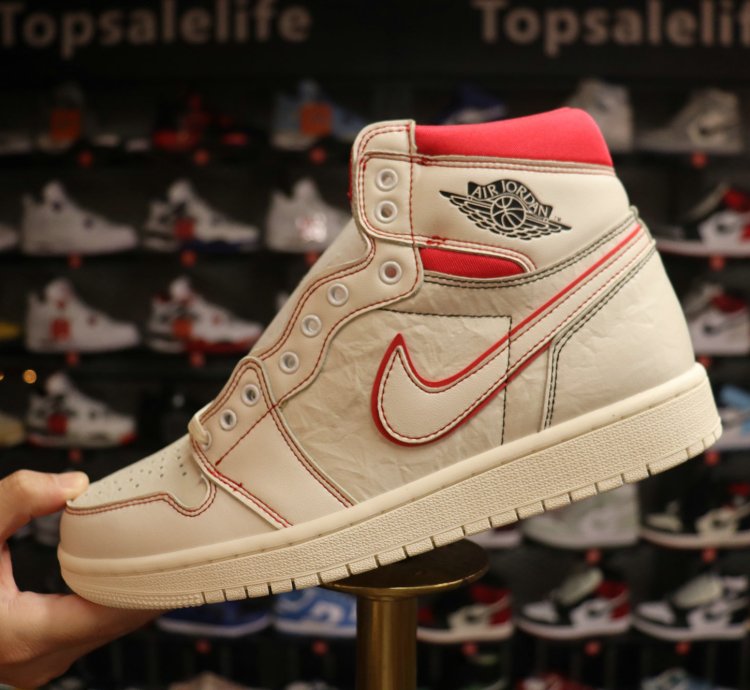 Air Jordan 1 Retro High OG Phantom Gym Red