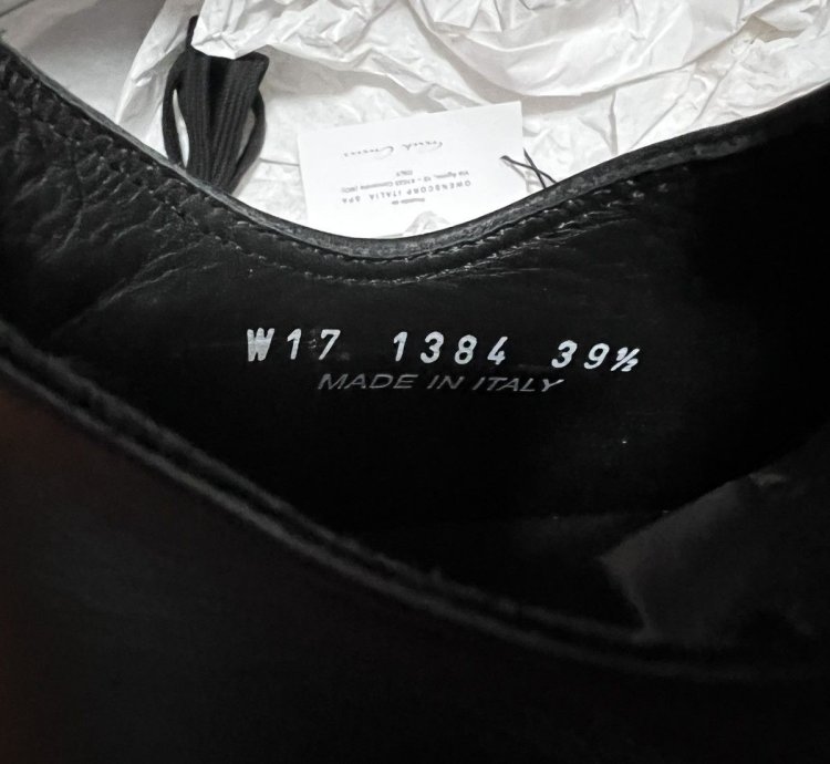Rick owens mainline leather ramones low top sneakers sz39 5