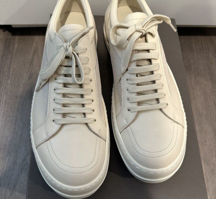 Rick owens mainline leather vintage low milk size 44