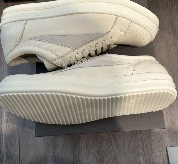 Rick owens mainline leather vintage low milk size 44
