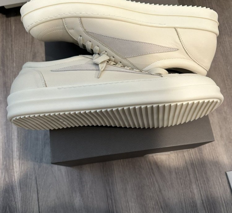 Rick owens mainline leather vintage low milk size 44