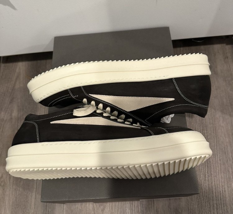 Rick Owens mainline nubuck vintage low dark dust size 45