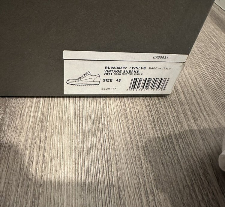 Rick Owens mainline nubuck vintage low dark dust size 45