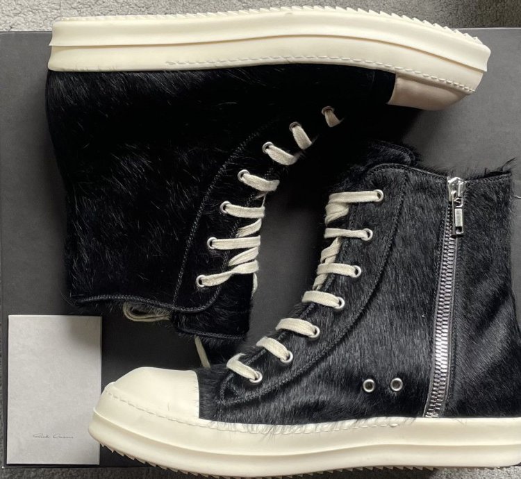 Rick Owens Mainline Pony Hair Ramones SZ44