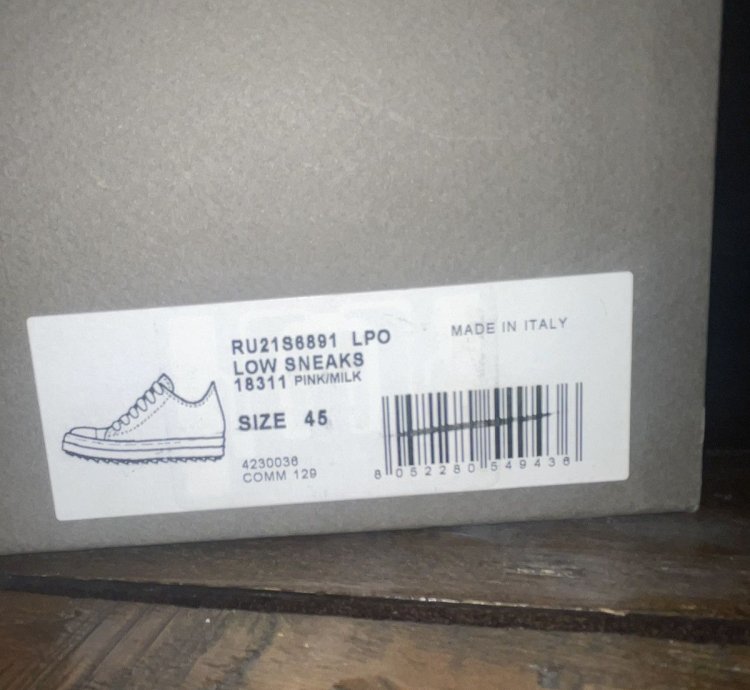 Rick Owens mainline Ramone lows Pink Milk