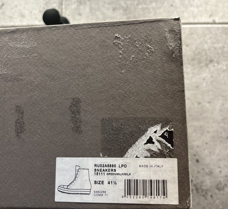 Rick owens mainline ramones high top