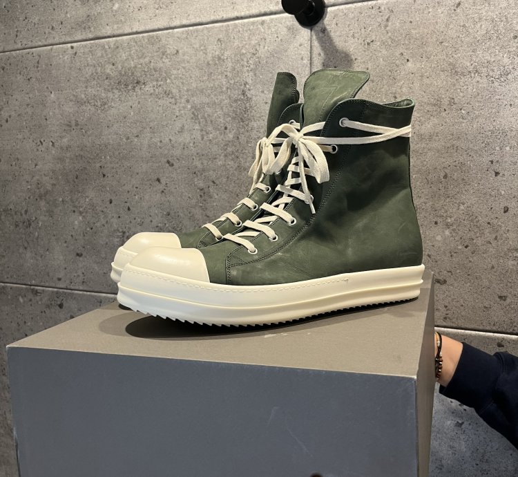 Rick owens mainline ramones high top sneakers