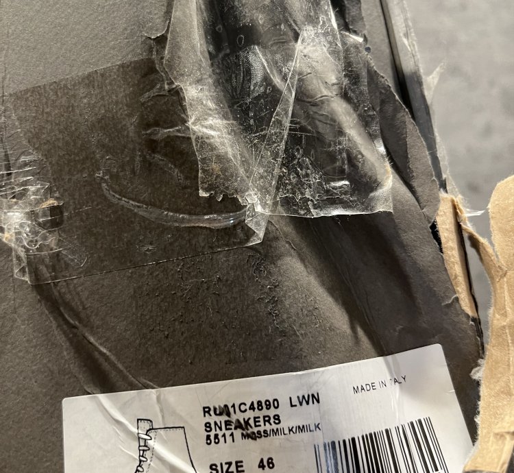 Rick owens mainline ramones high top sneakers