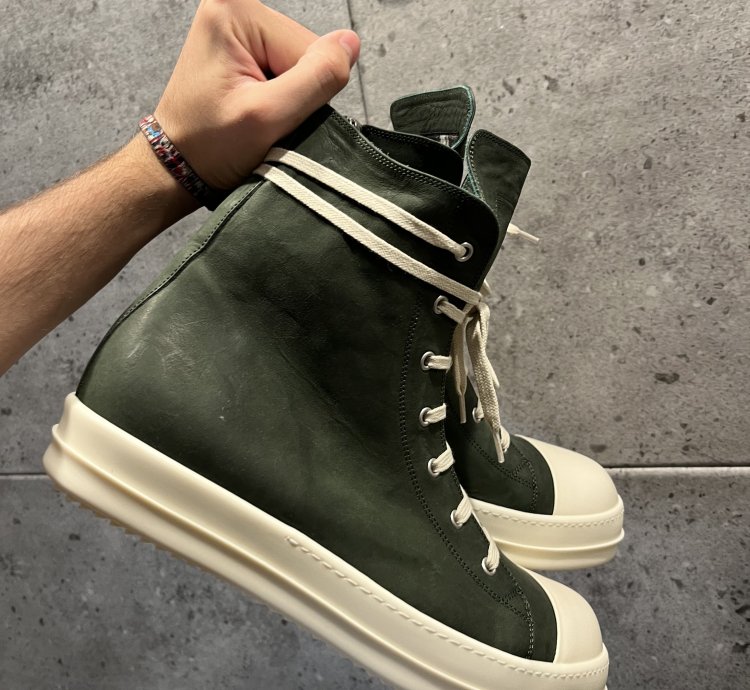 Rick owens mainline ramones high top sneakers