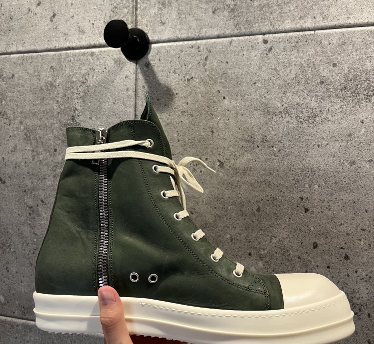 Rick owens mainline ramones high top sneakers