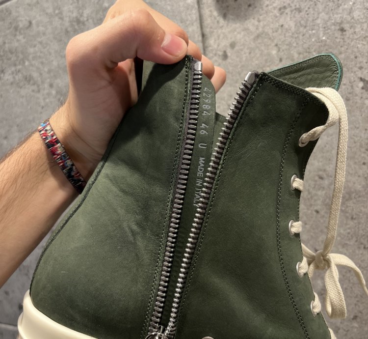 Rick owens mainline ramones high top sneakers