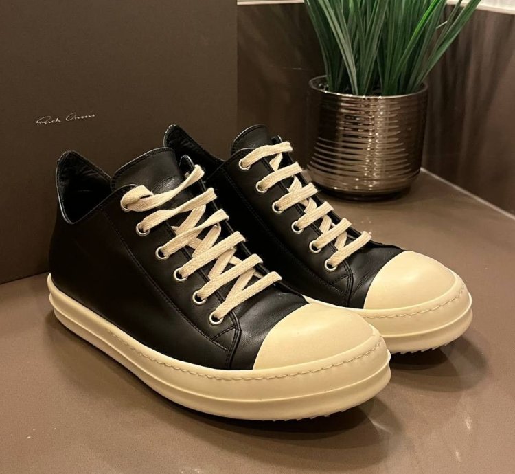 Rick Owens Mainline Ramones Low Black Milk