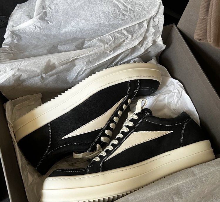 Rick Owens Mainline Vintage Sneakers in Black