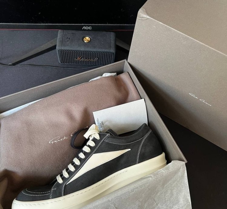 Rick Owens Mainline Vintage Sneakers in Black